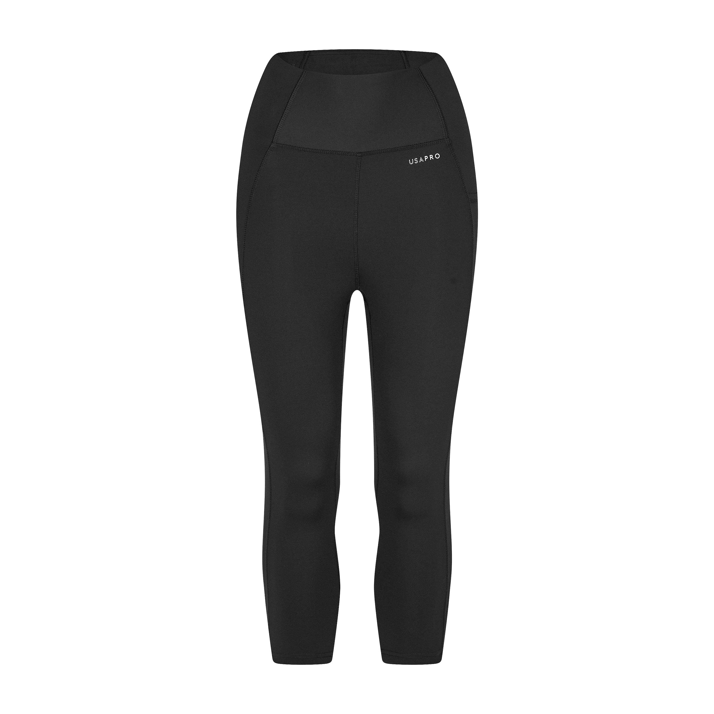 Womens USA Pro High Rise (3/4 length) Capri Leggings