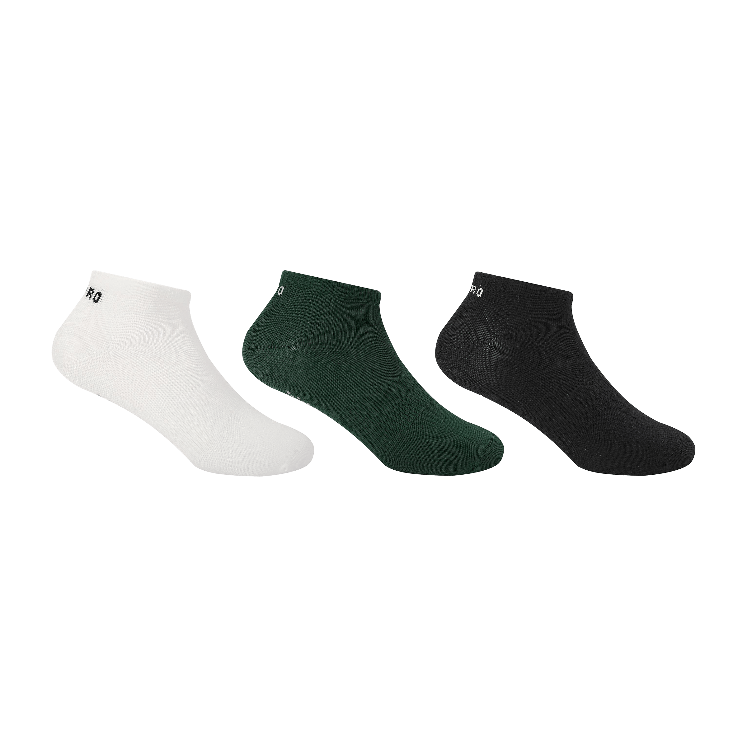 Womens USA Pro (3pk) Anti Slip Ankle Socks - UK 4-8 (US 6.5-10.5)
