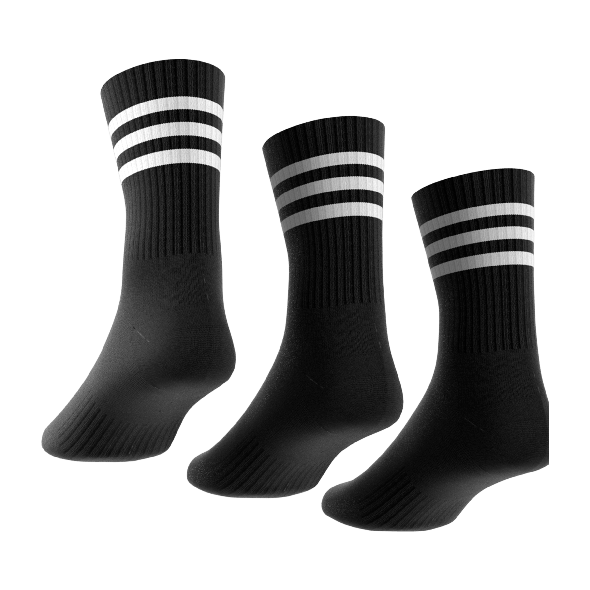Unisex adidas 3-Stripes Cushioned (3pk) Crew Socks