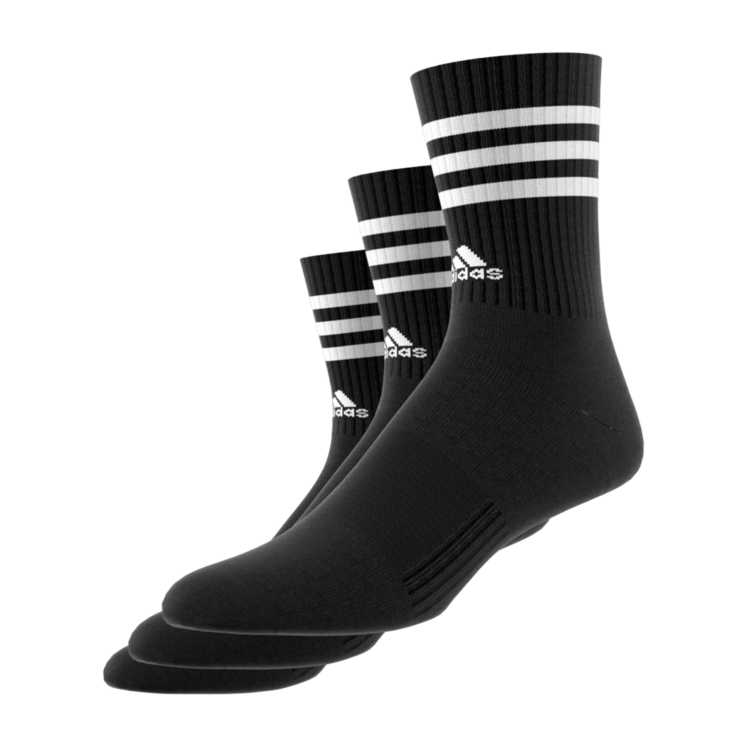 Unisex adidas 3-Stripes Cushioned (3pk) Crew Socks