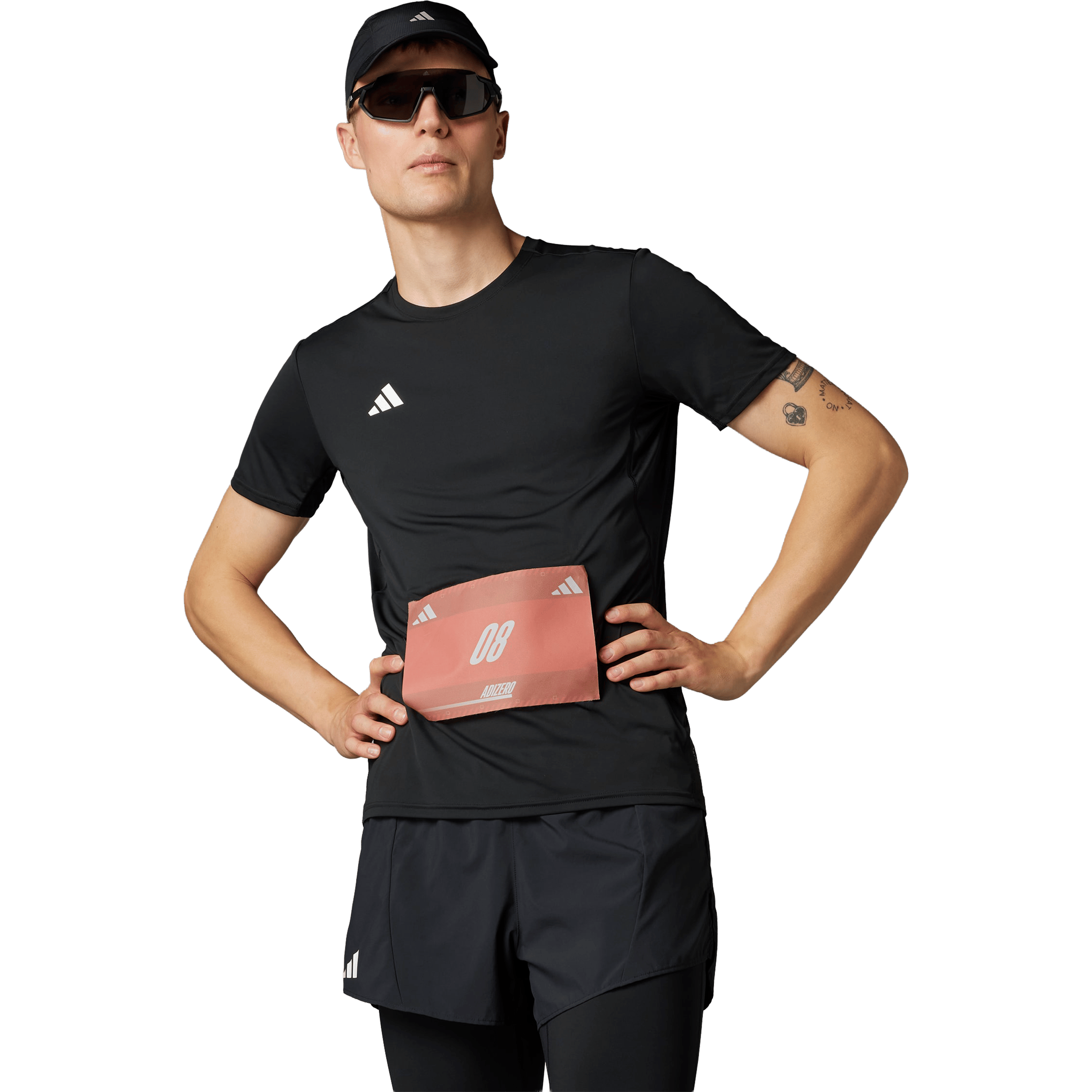 Mens adidas Adizero Essentials Running Tee