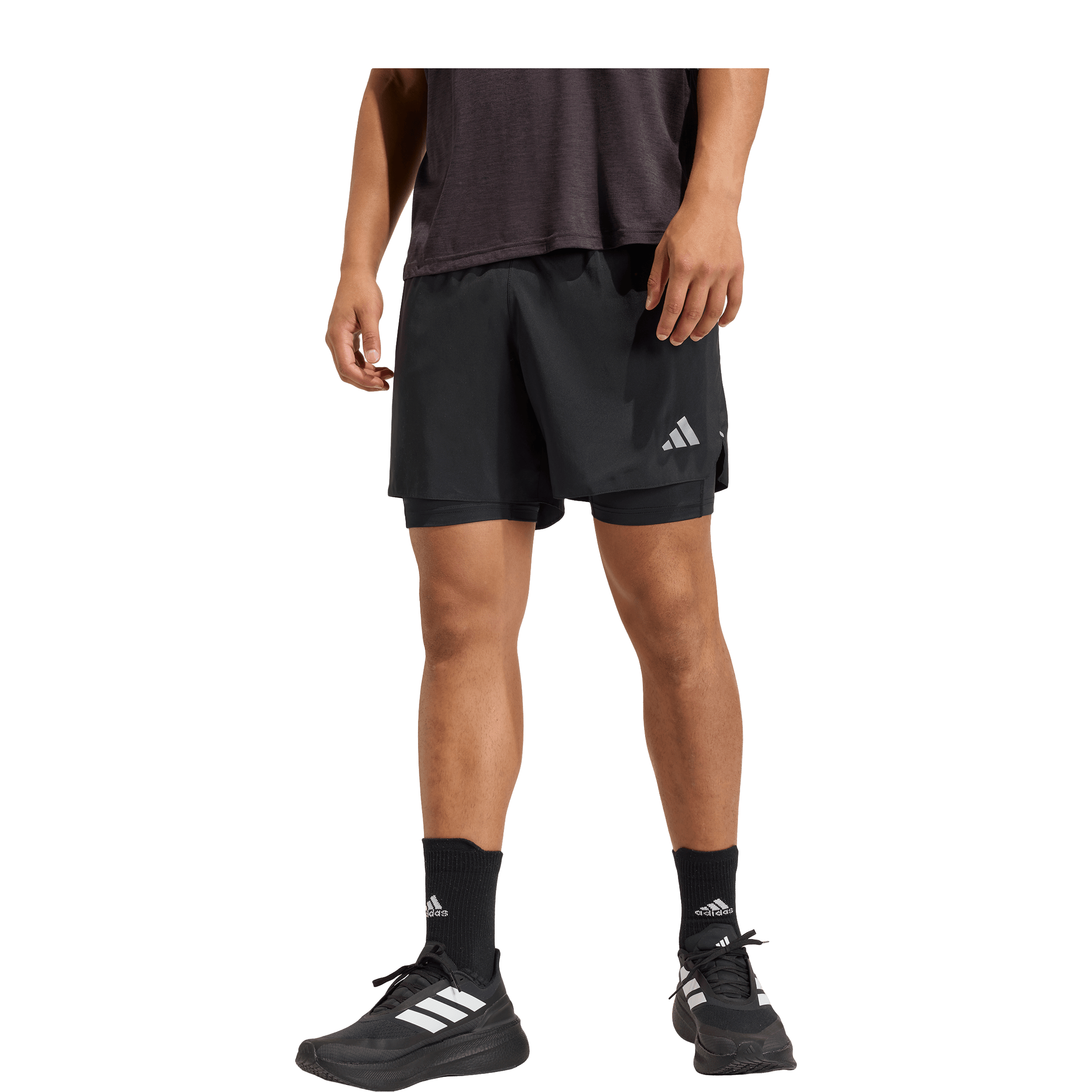 Mens adidas Adi365 Running Essentials 2-in-1 Shorts