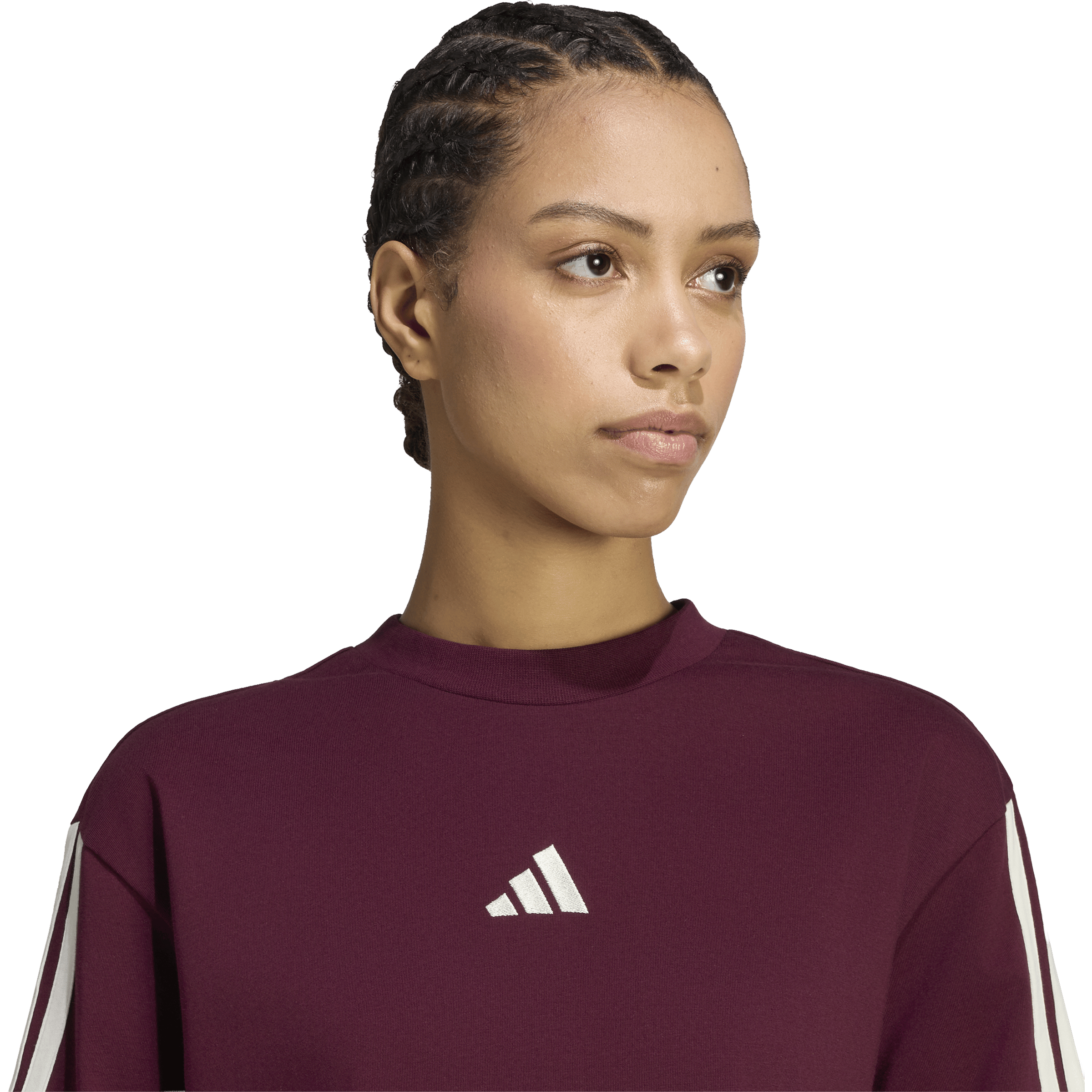 Womens adidas Essentials 3-Stripes Boyfriend Tee