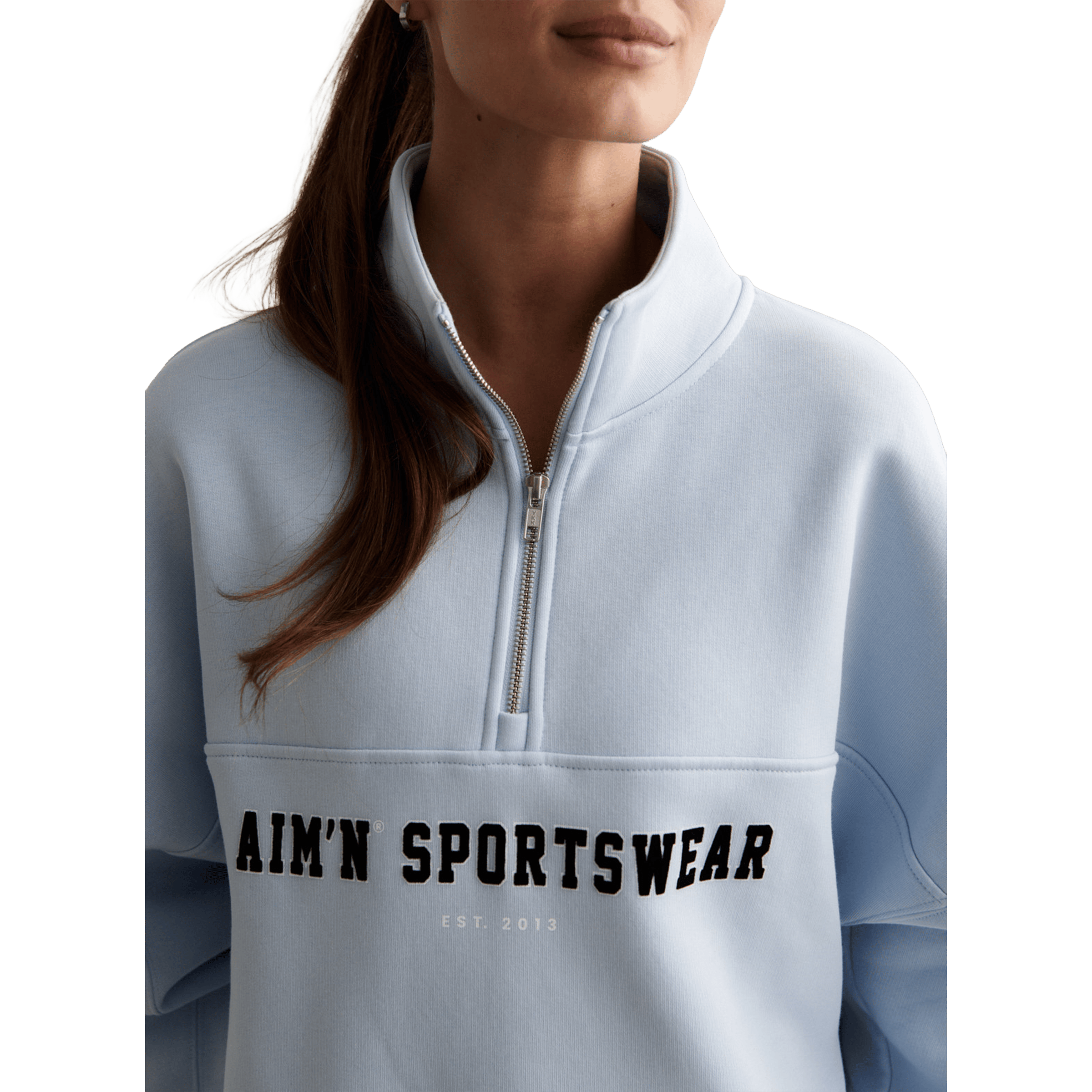 Womens AIM'N Varsity Sweat Half Zip