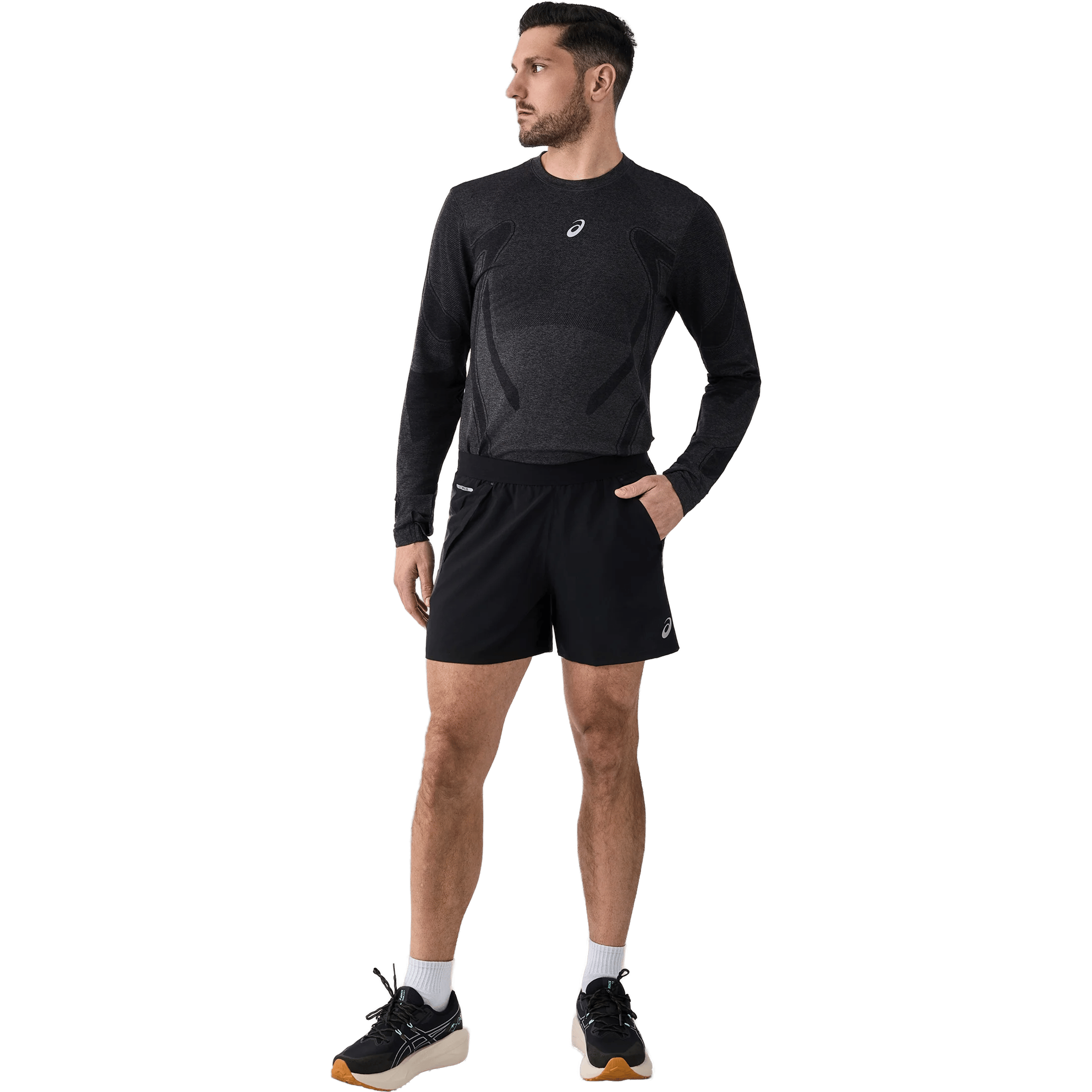 Mens Asics Road (5") Shorts