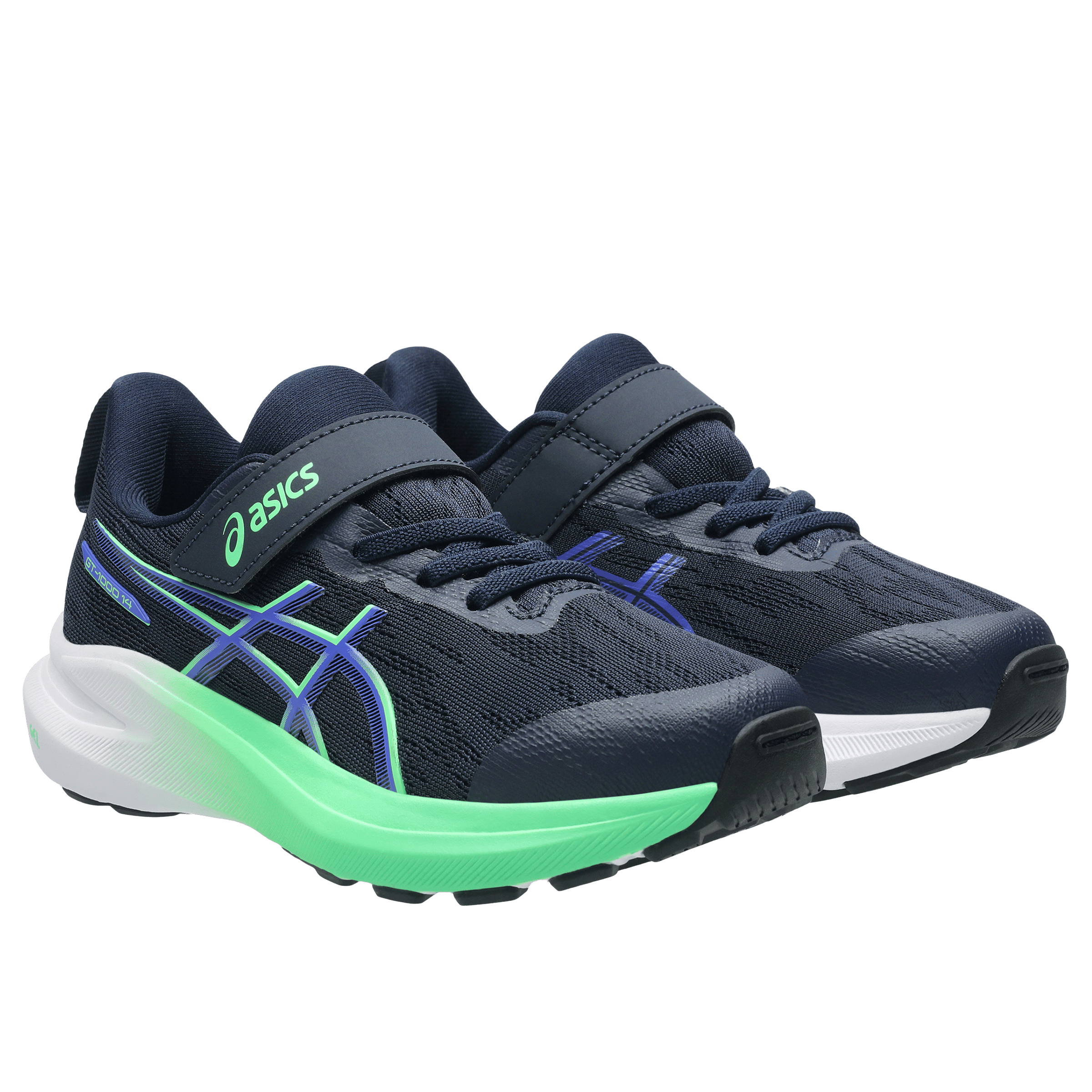 Kids Asics GT-1000 14 (PS Velcro) Running Shoes