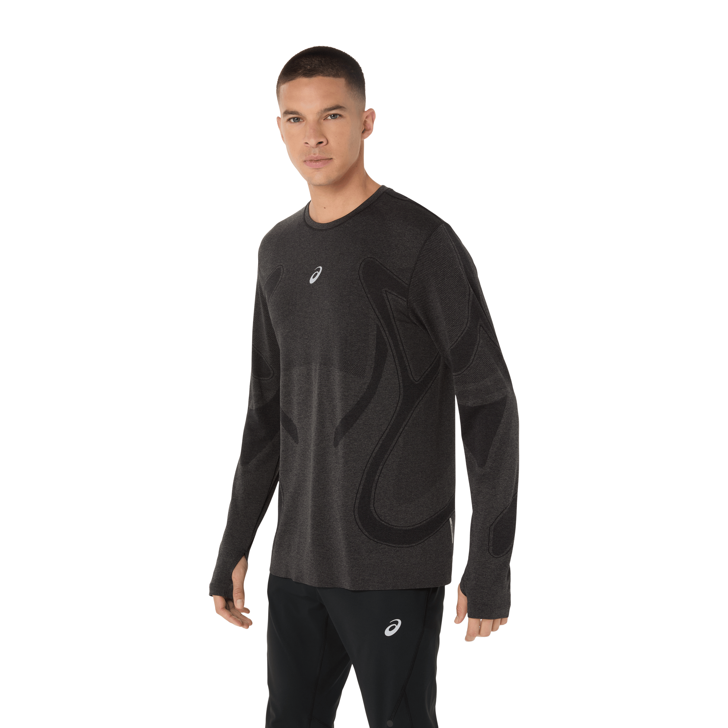 Mens Asics Road Seamless Long Sleeve Top