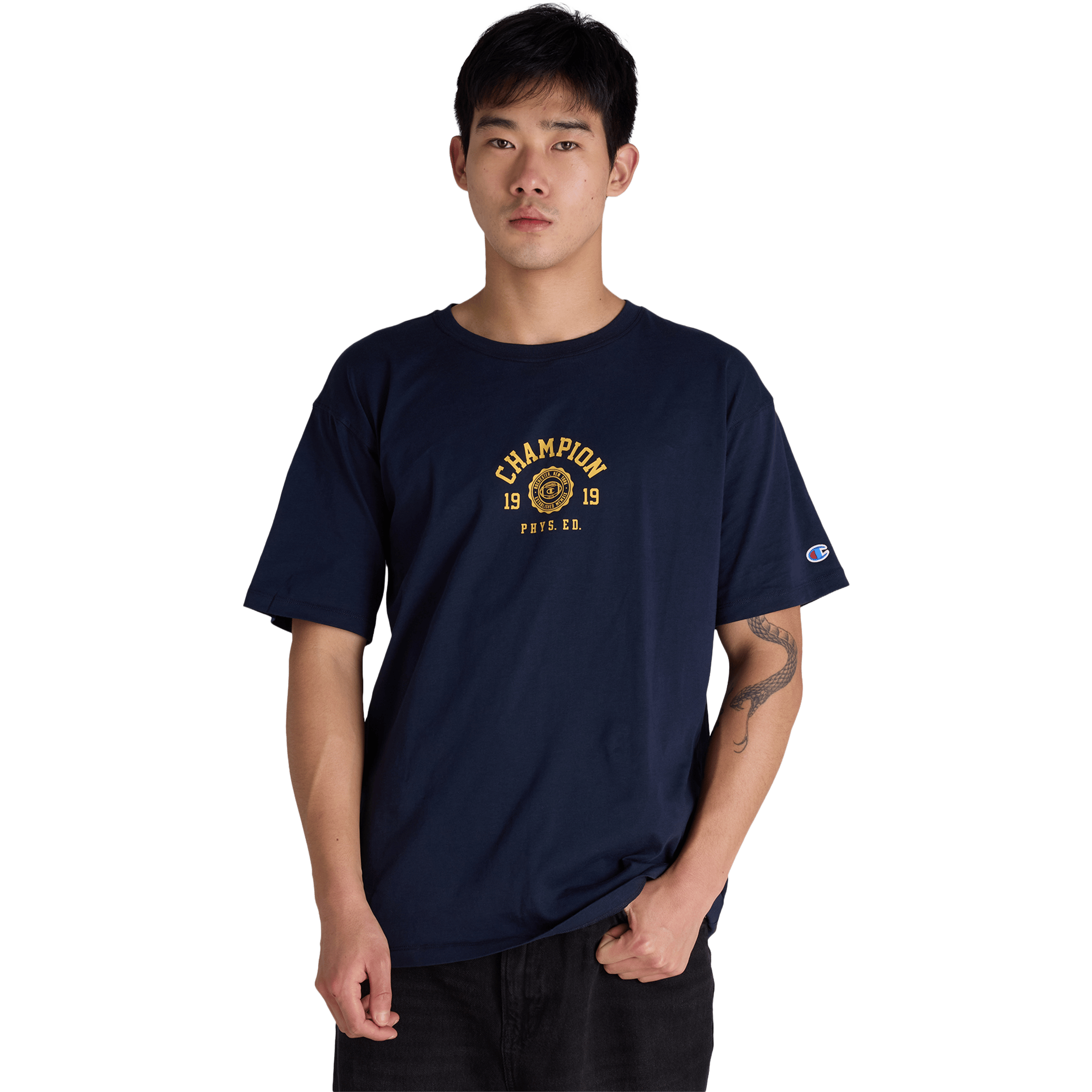 Mens Champion Legacy Varsity Graphic Tee