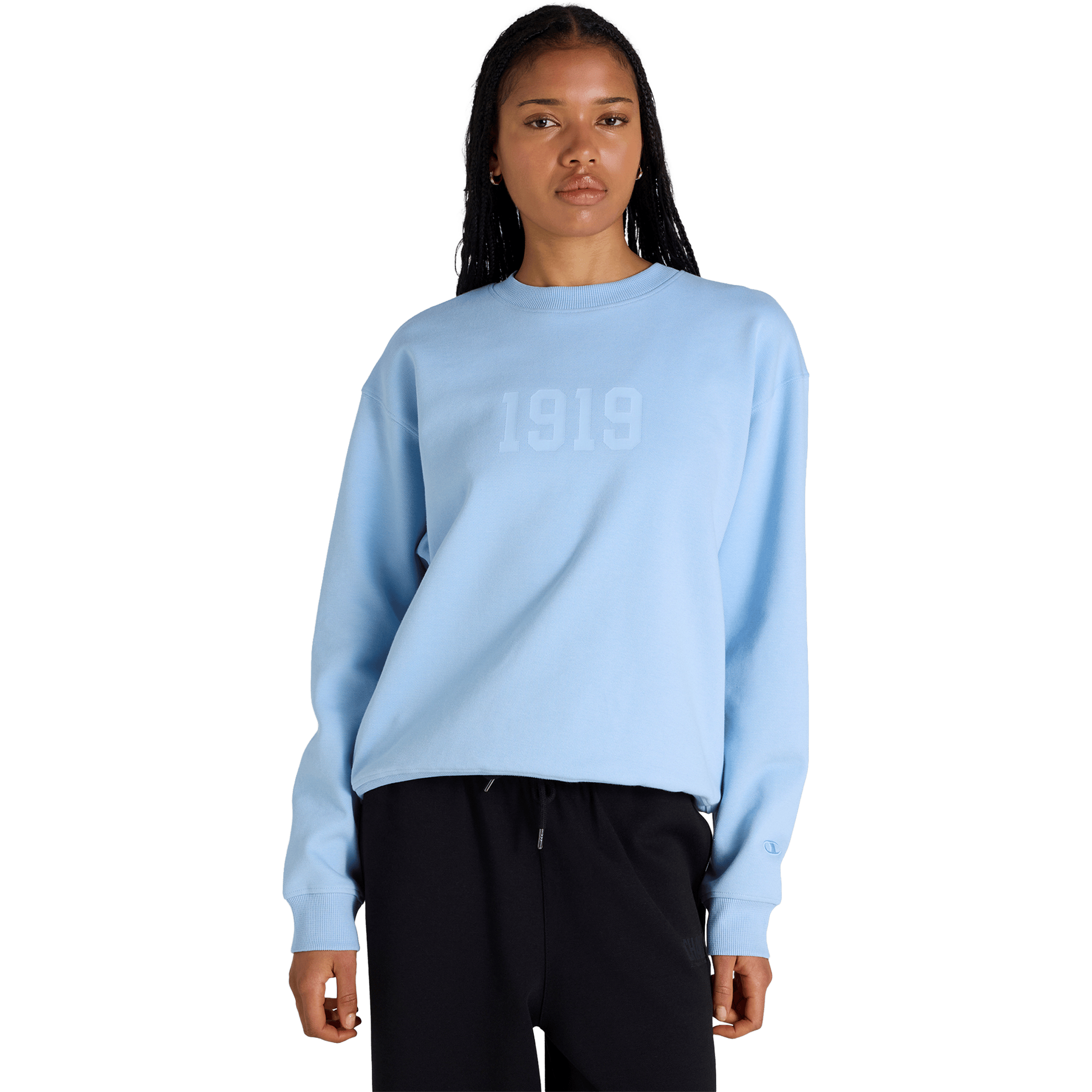 Womens Champion Rochester Base Graphic Crew Tee