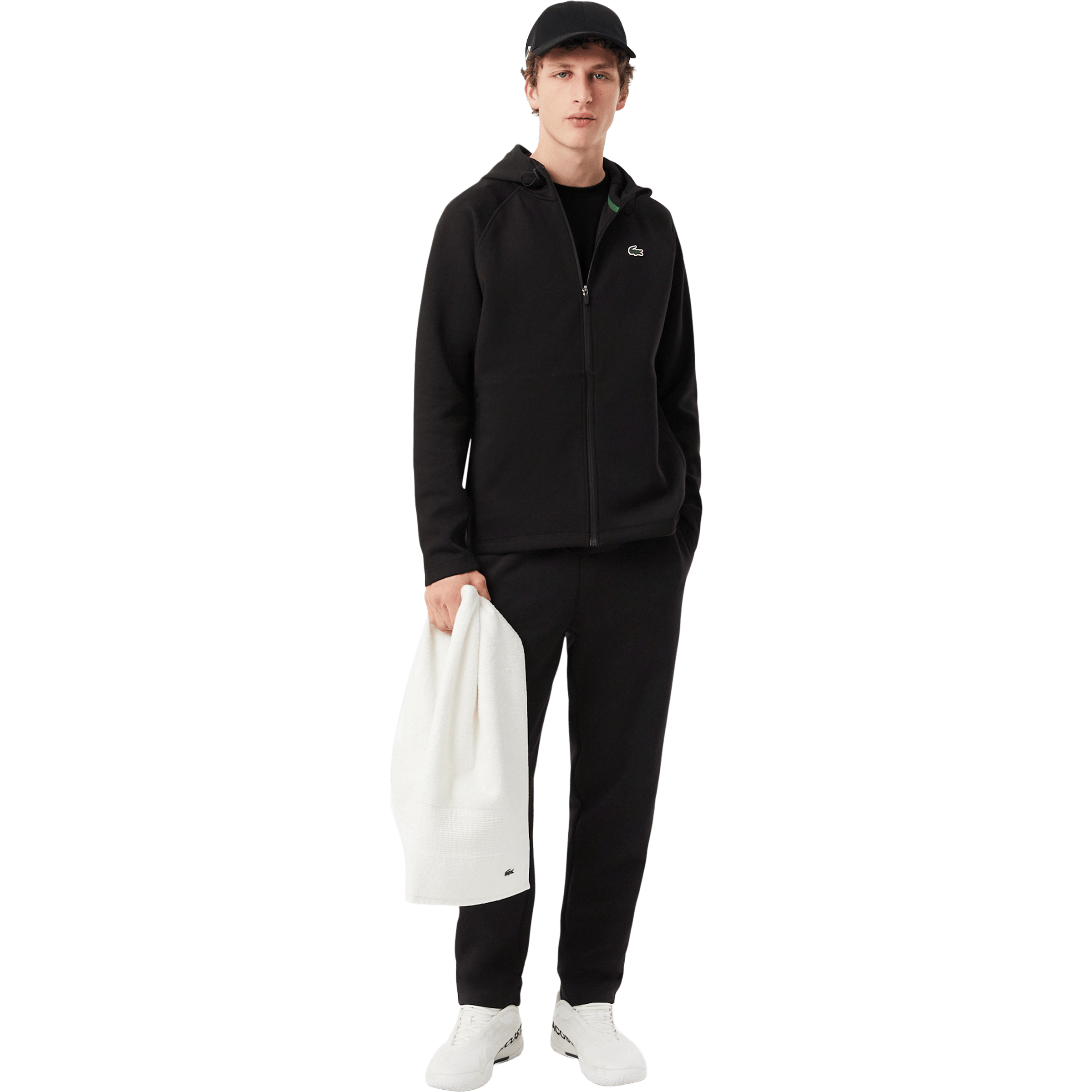 Mens Lacoste Sport Stretch Zipped Hoodie