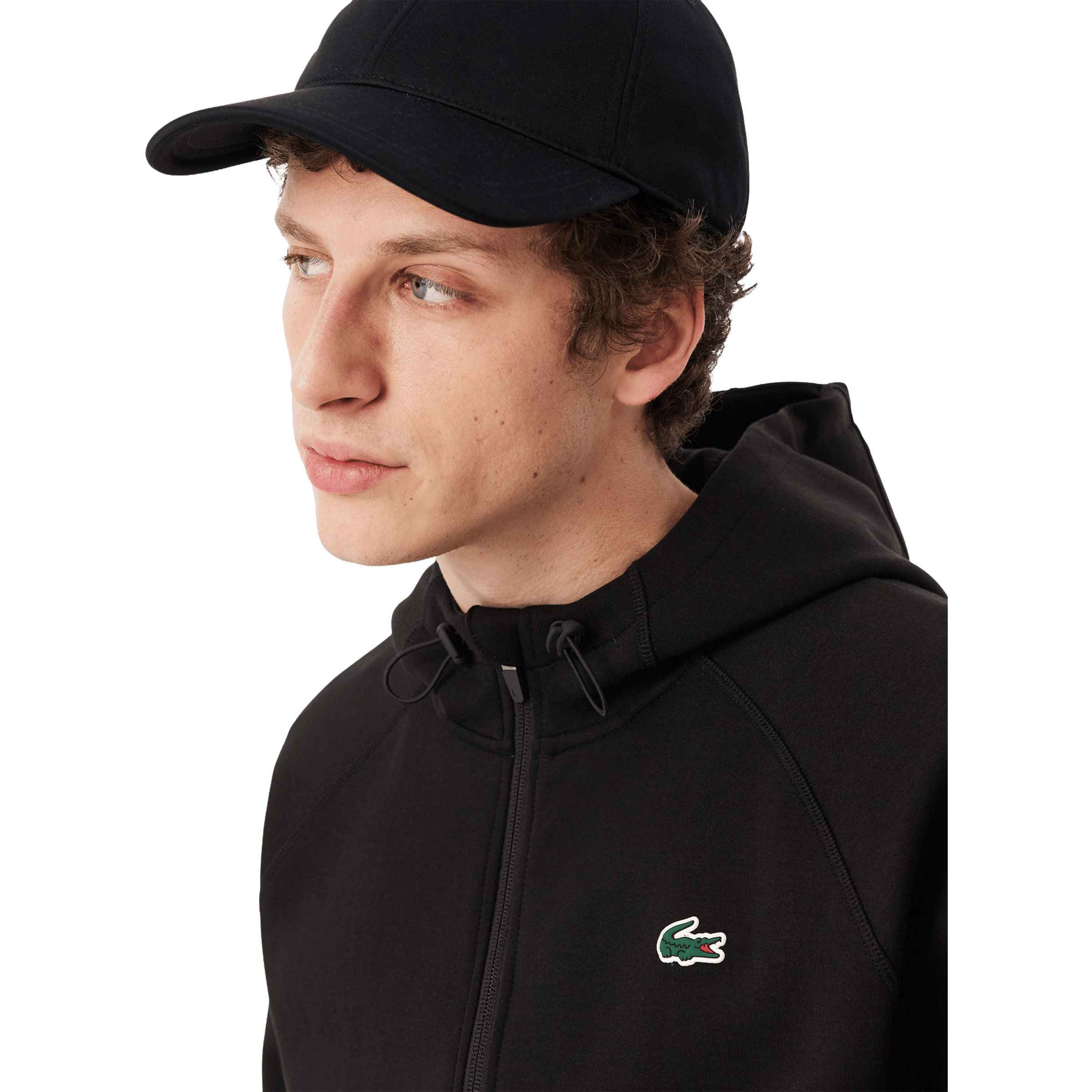Mens Lacoste Sport Stretch Zipped Hoodie