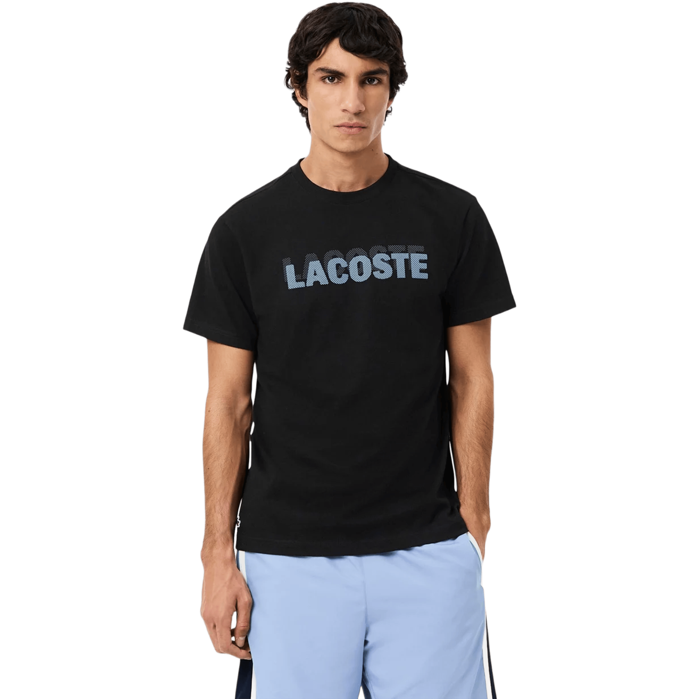 Mens Lacoste Ultra Dry Graphic Print Sport T-shirt