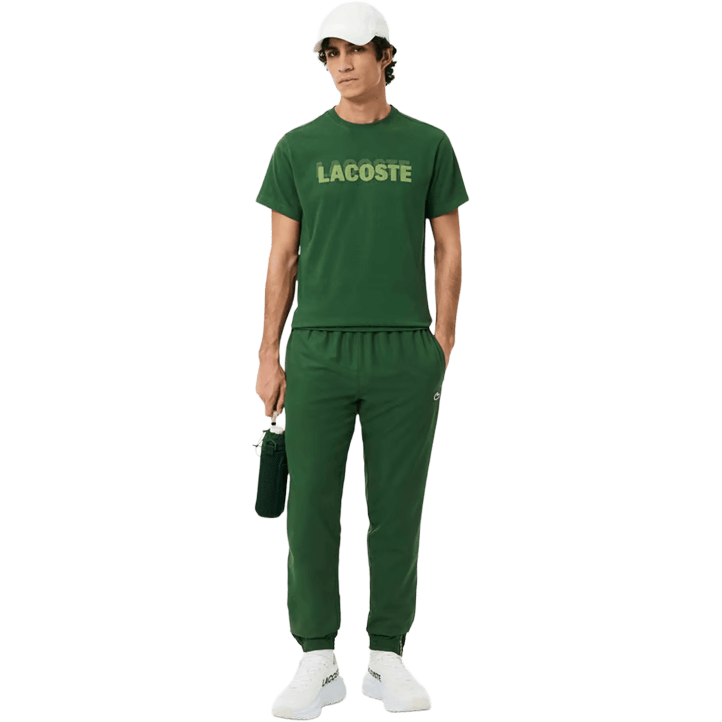 Mens Lacoste Ultra Dry Graphic Print Sport T-shirt