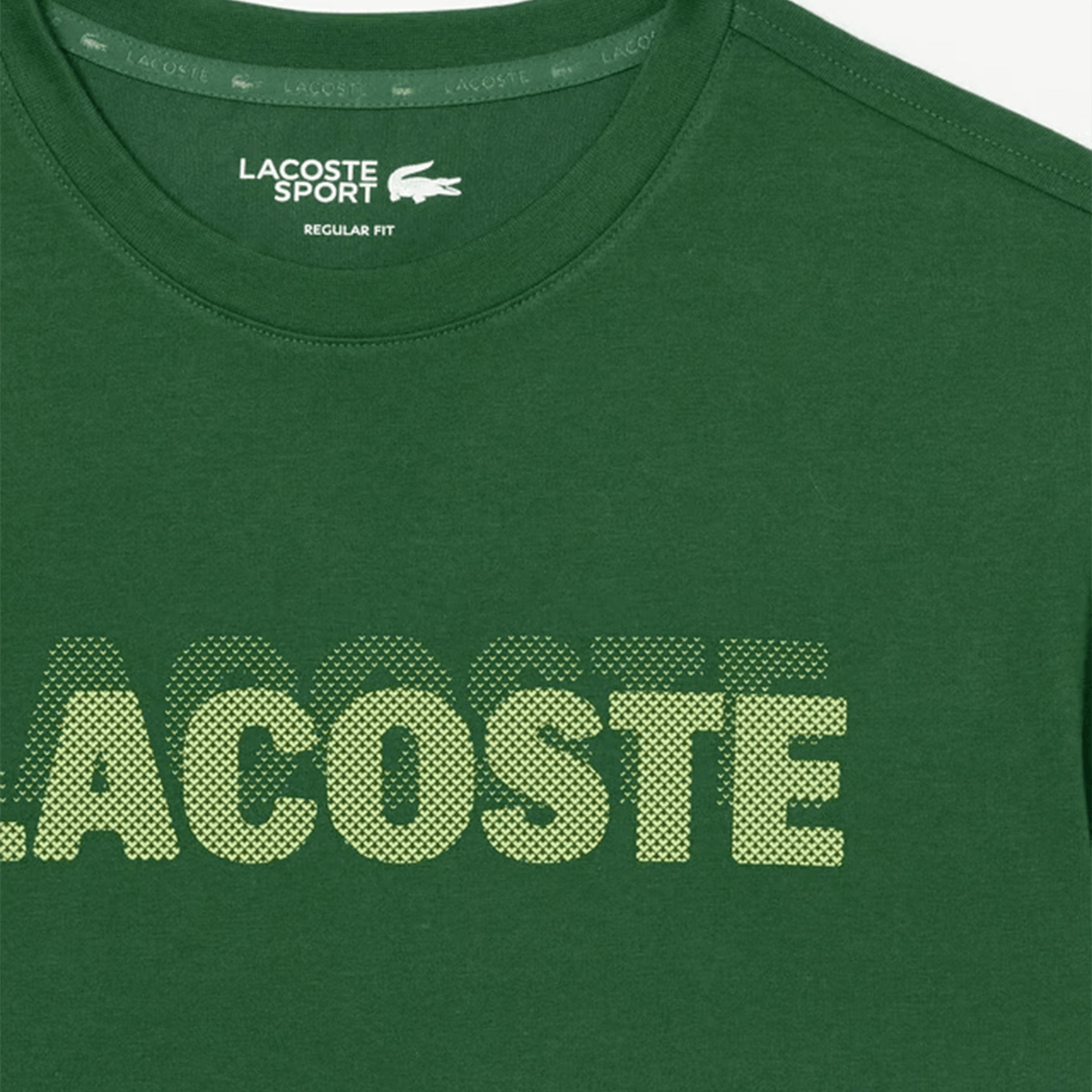 Mens Lacoste Ultra Dry Graphic Print Sport T-shirt