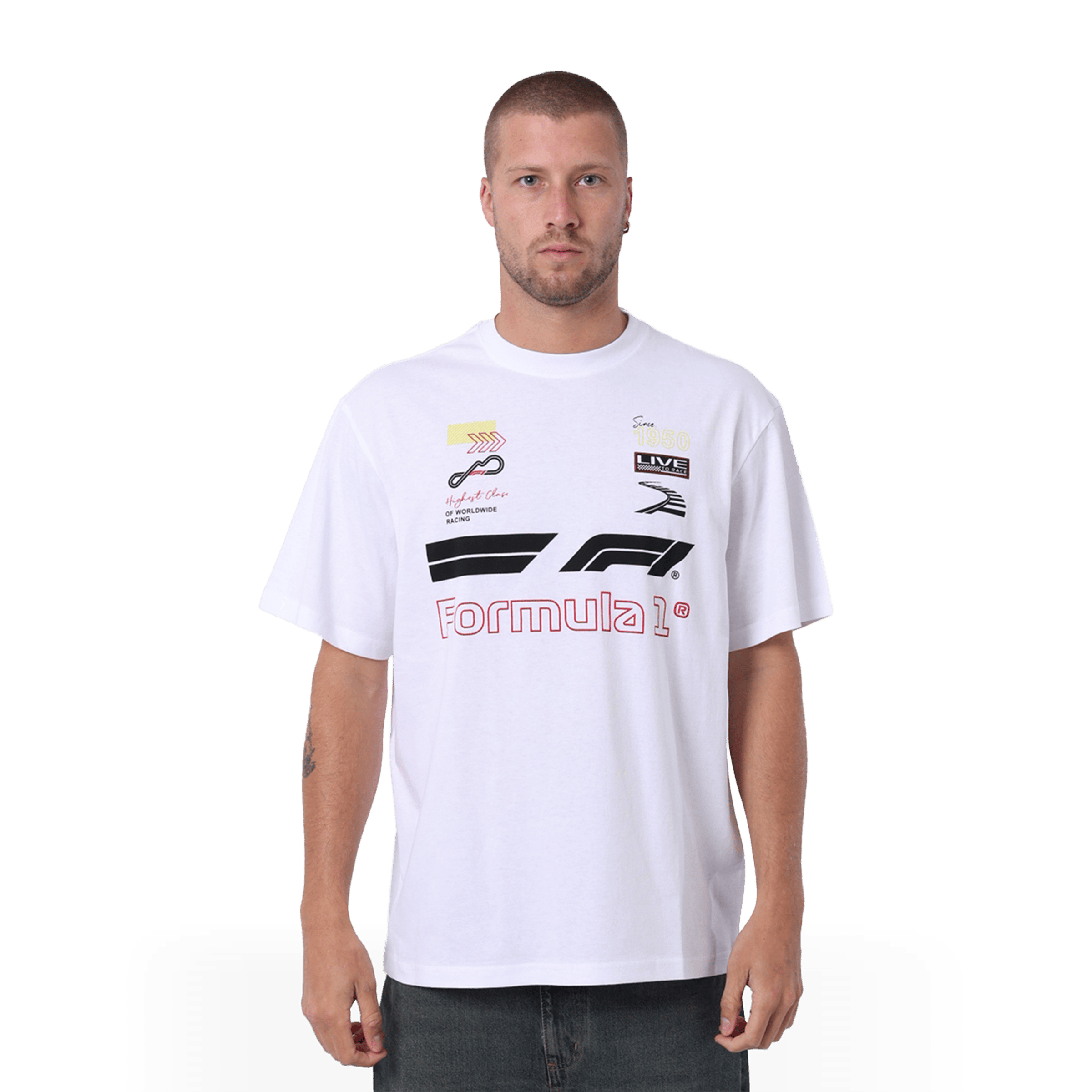 Mens Majestic F1 Vintage Tee