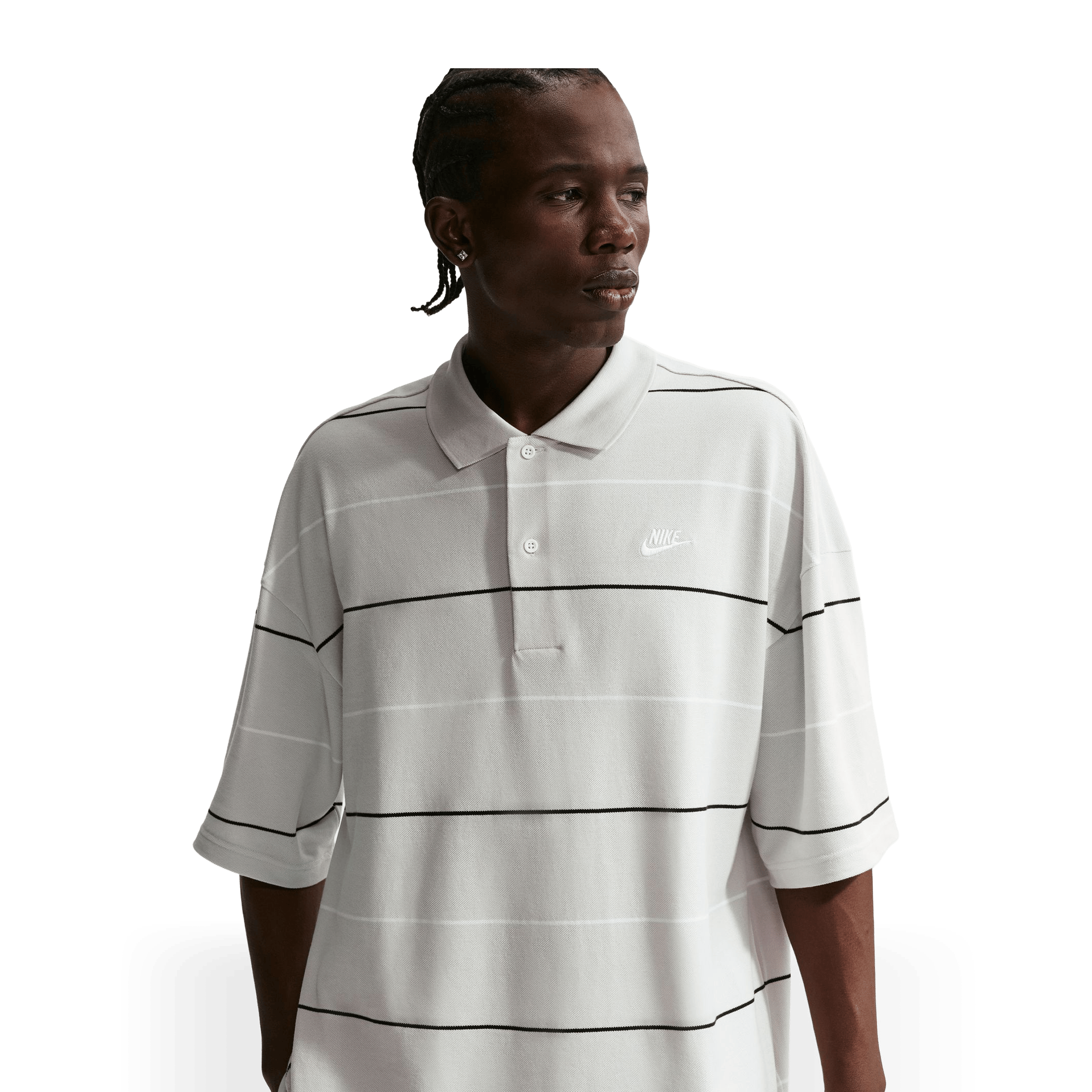 Mens Nike Sportswear Club Striped Polo