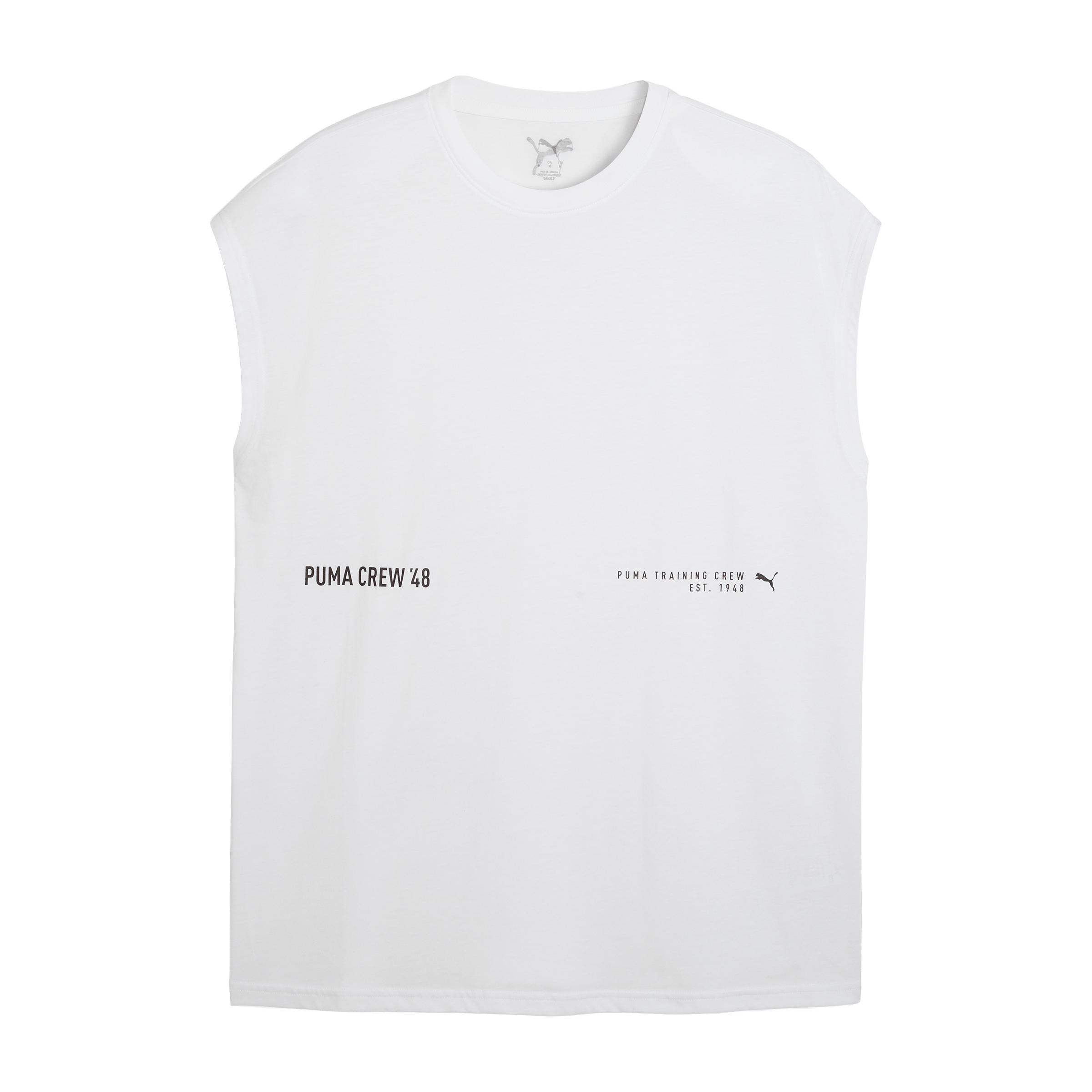 Mens Puma Graphic Cutoff Training Tank Top