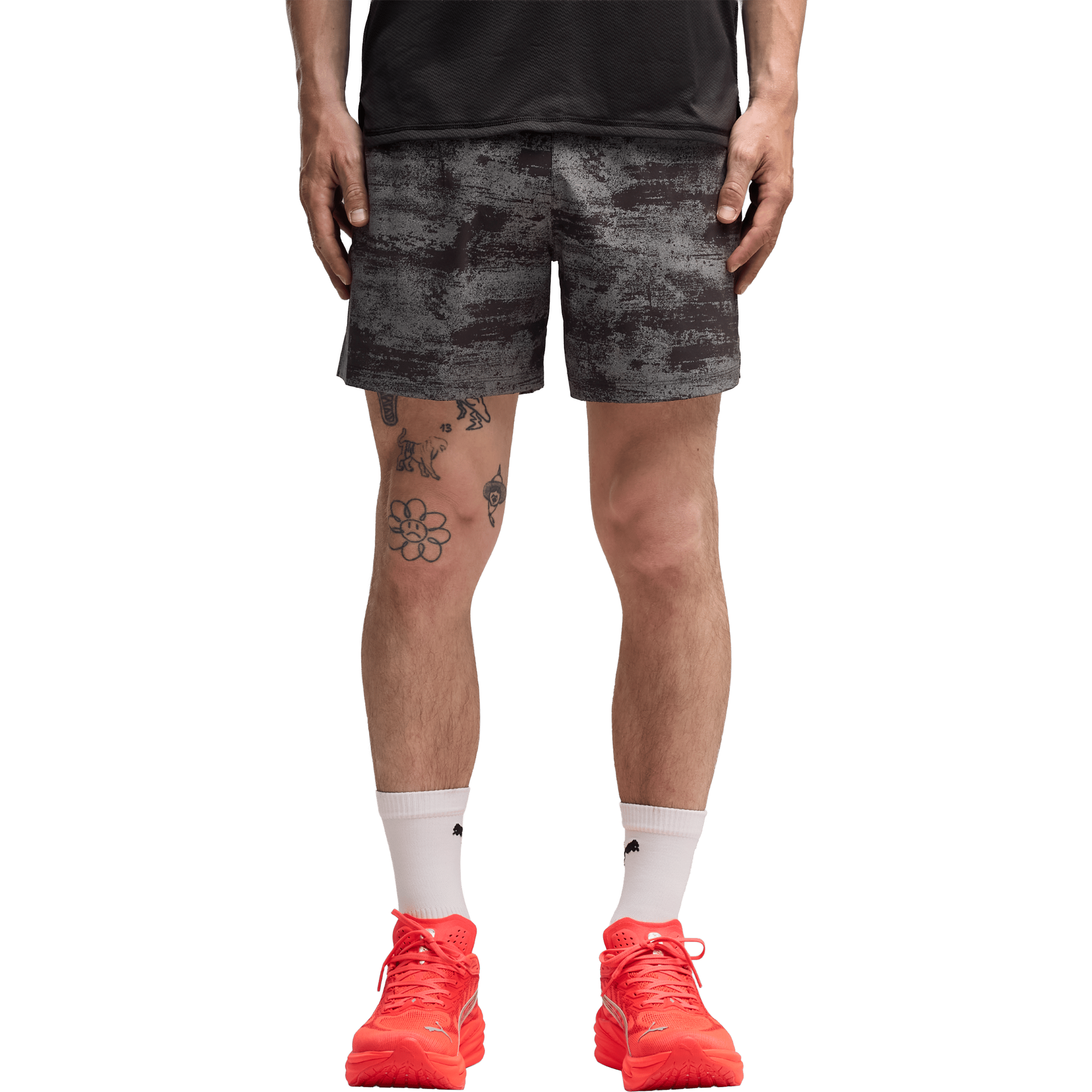 Mens Puma Brightstride Dreamrun Printed (5") Running Shorts