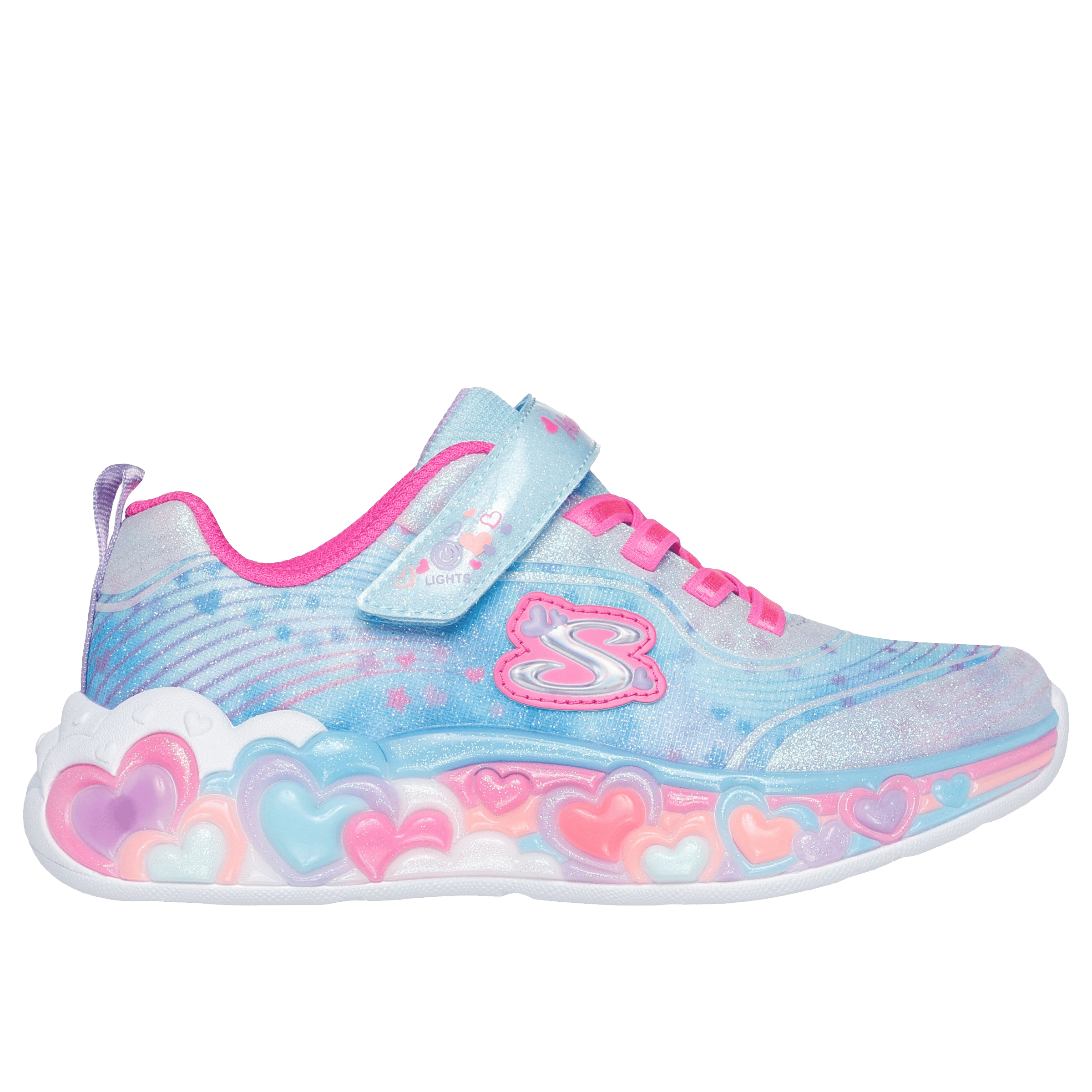Kids Skechers Eternal Heart Lights (Little Kids) Shoes