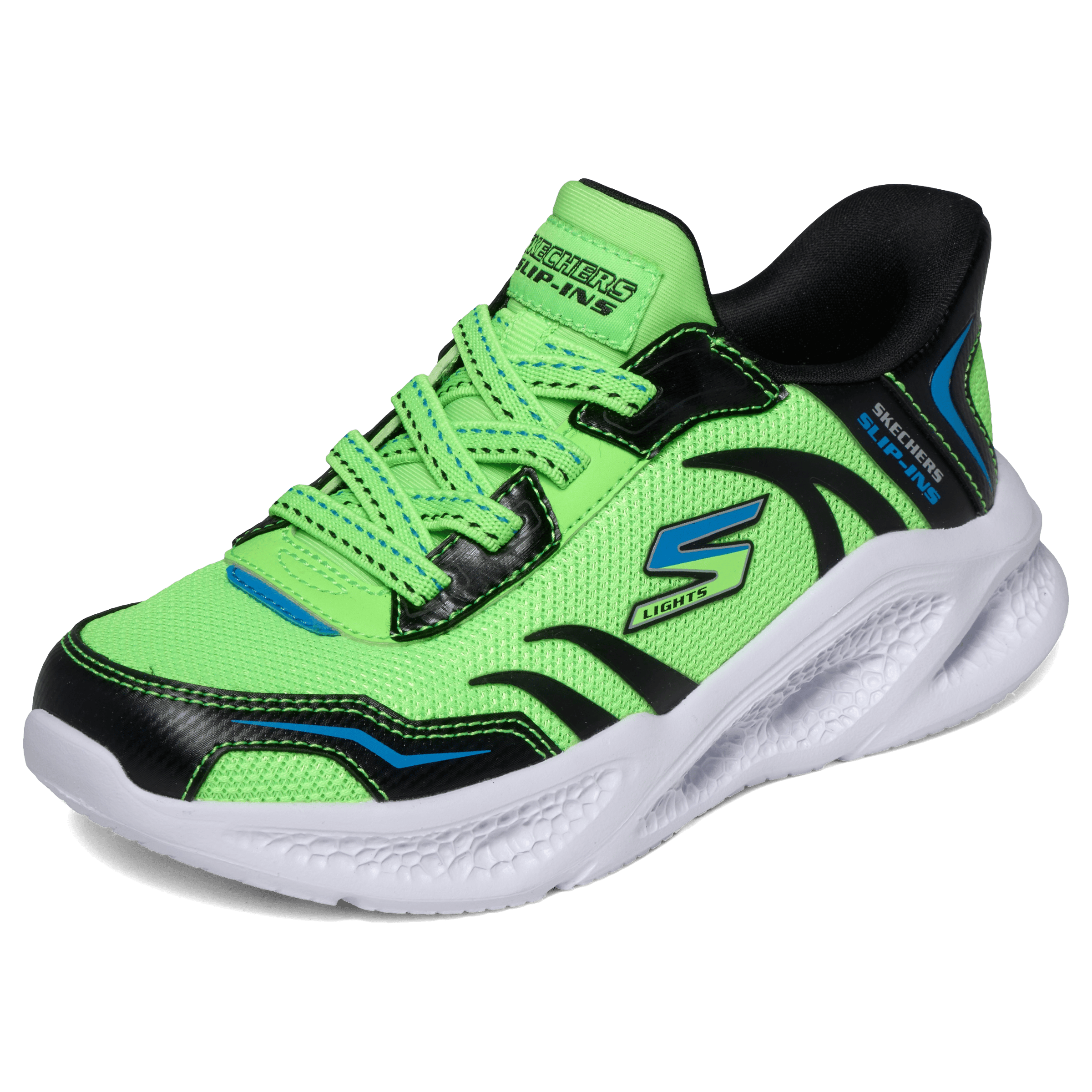 Kids Skechers Slip-Ins: Meteor Lights Brisk Beams (Little Kids) Shoes