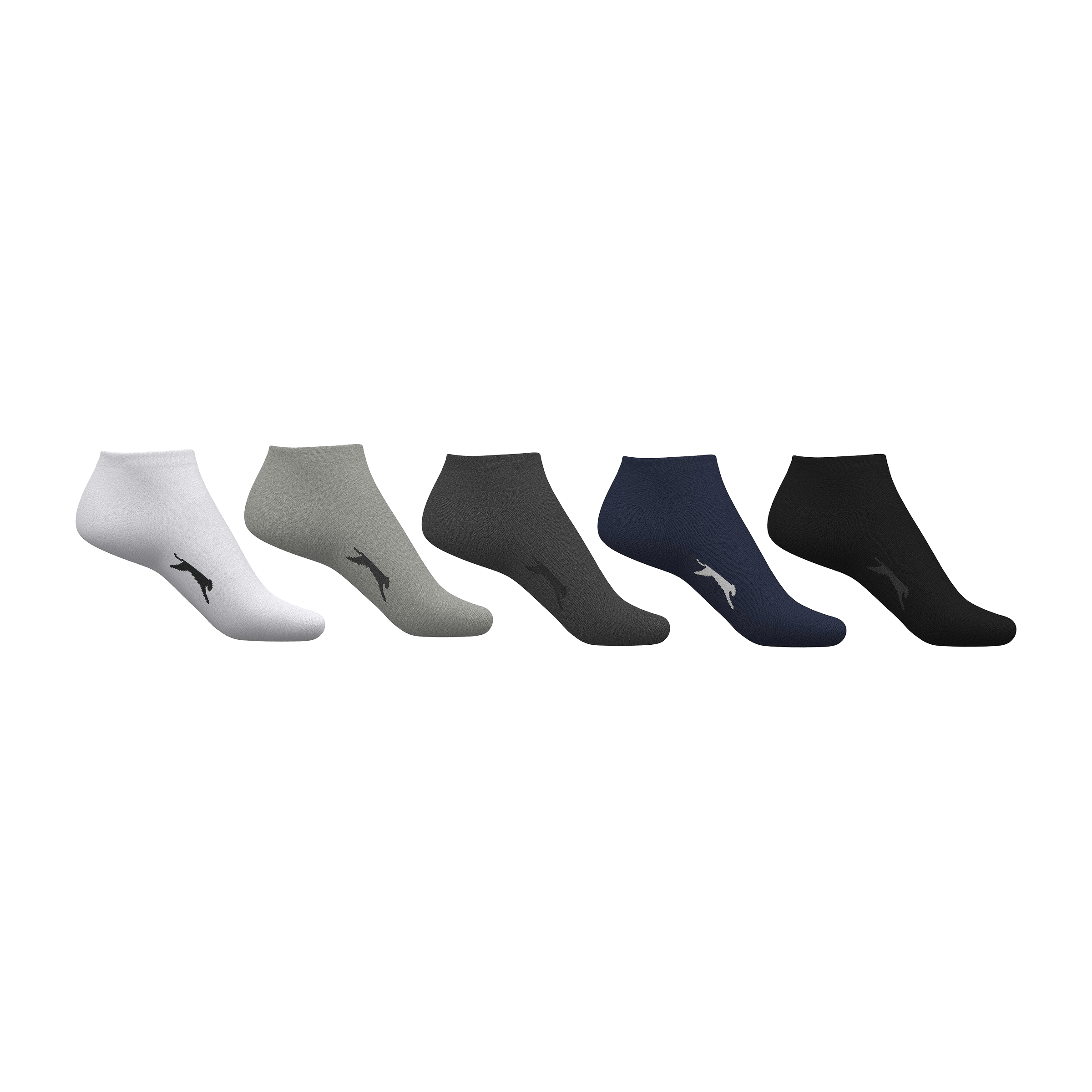 Kids Slazenger (5pk) Trainer Socks - UK 1-6 (US 1.5-6.5)