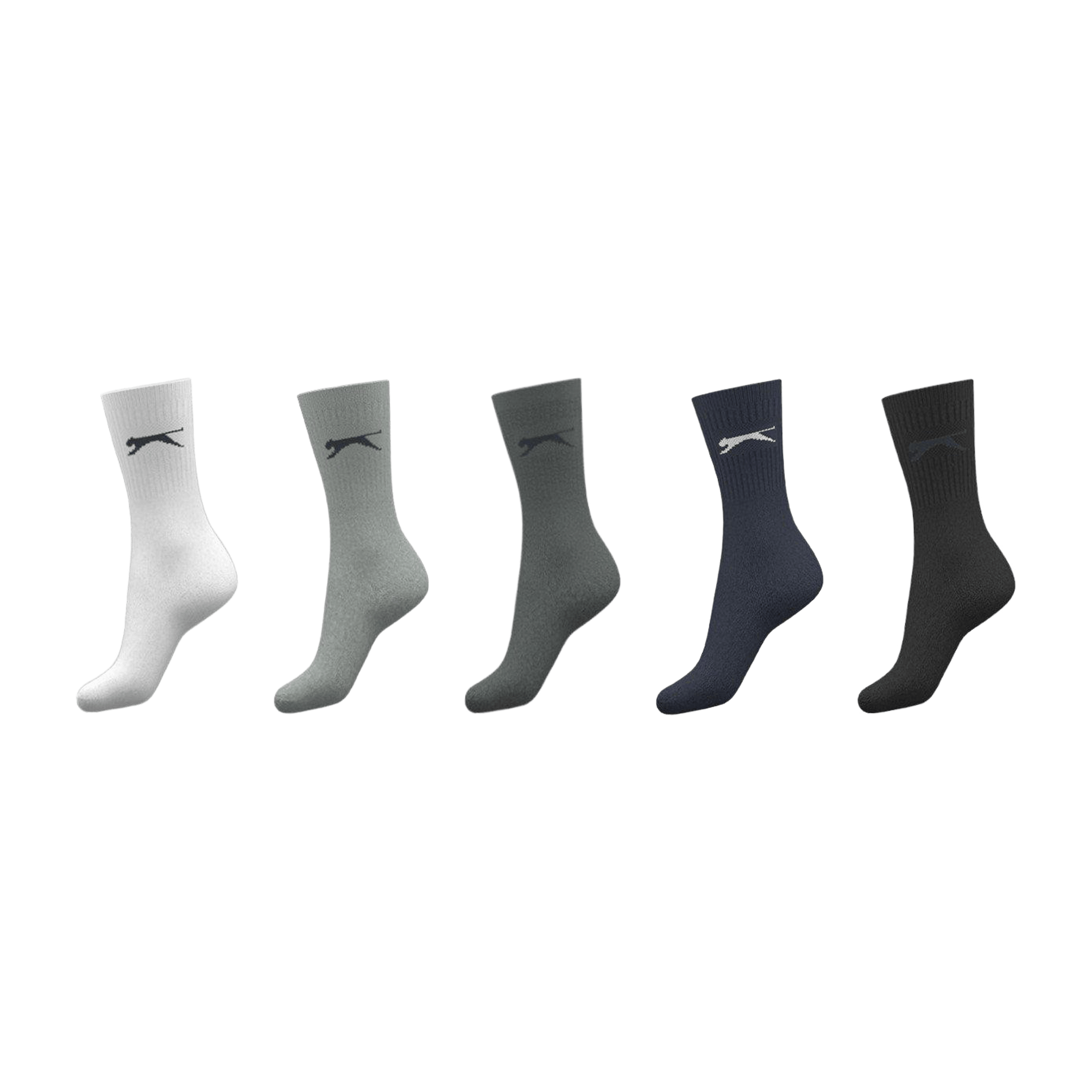 Kids Slazenger (5pk) Crew Socks - UK C8-C13 (US C8.5-C13.5)