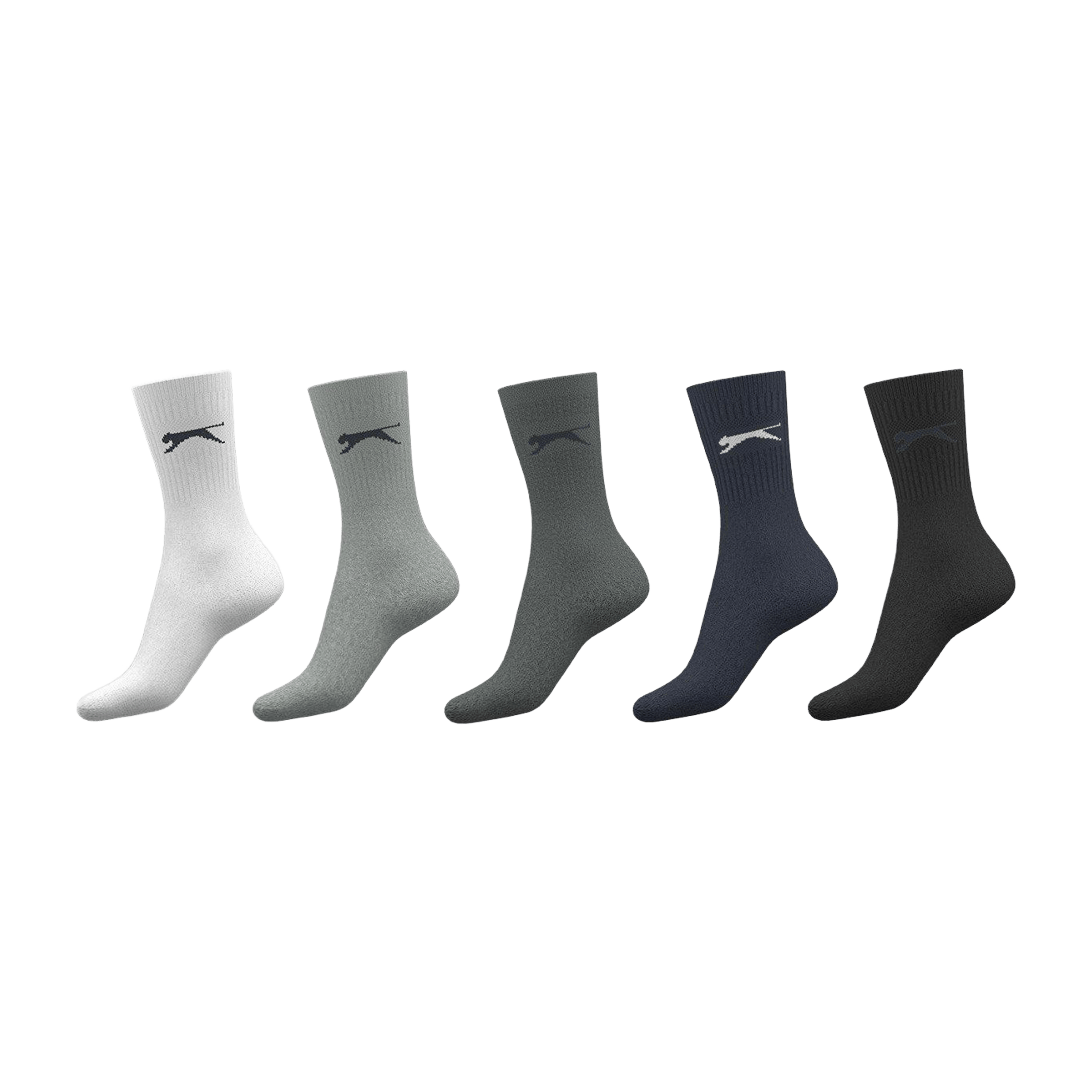 Womens Slazenger (5pk) Crew Socks - UK 4-8 (US 6.5-10.5)