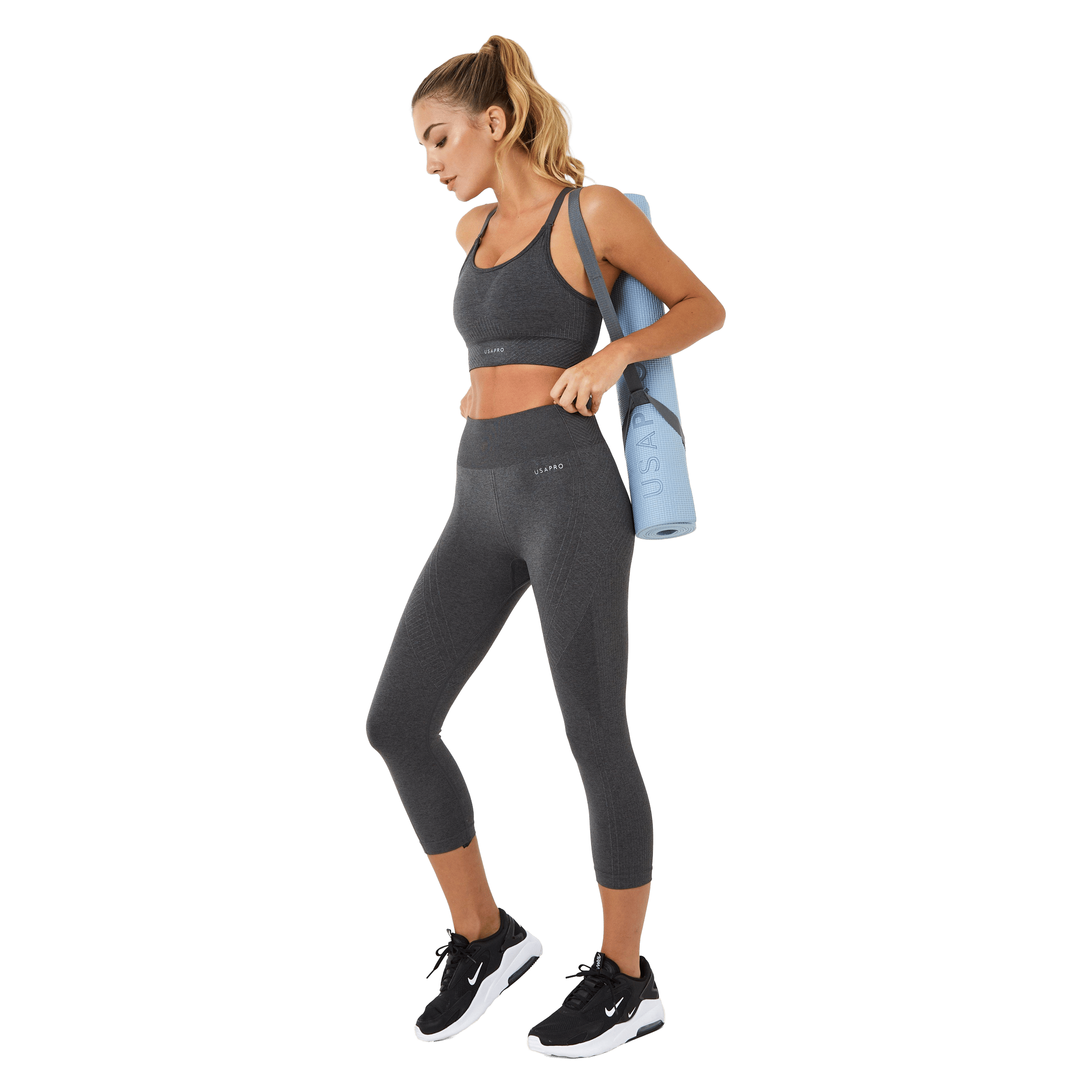Womens USA Pro Seamless Capri (3/4 length) Leggings