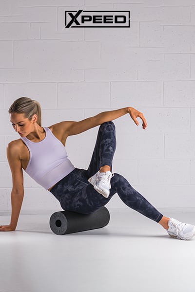 Stetching the Glutes with a Xpeed Roller