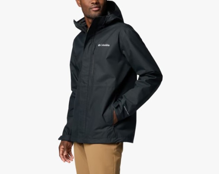 The Hikebound™ II Jacket from Columbia is a men’s outdoor jacket that provides waterproof and breathable protection thanks to Omni-Tech™ fabric