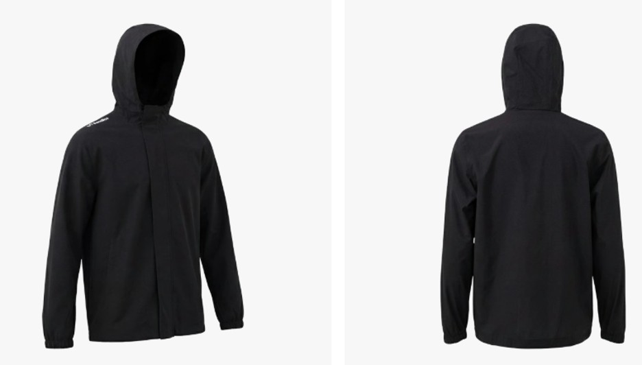 Sondico Water-Resistant Rain Jacket in black